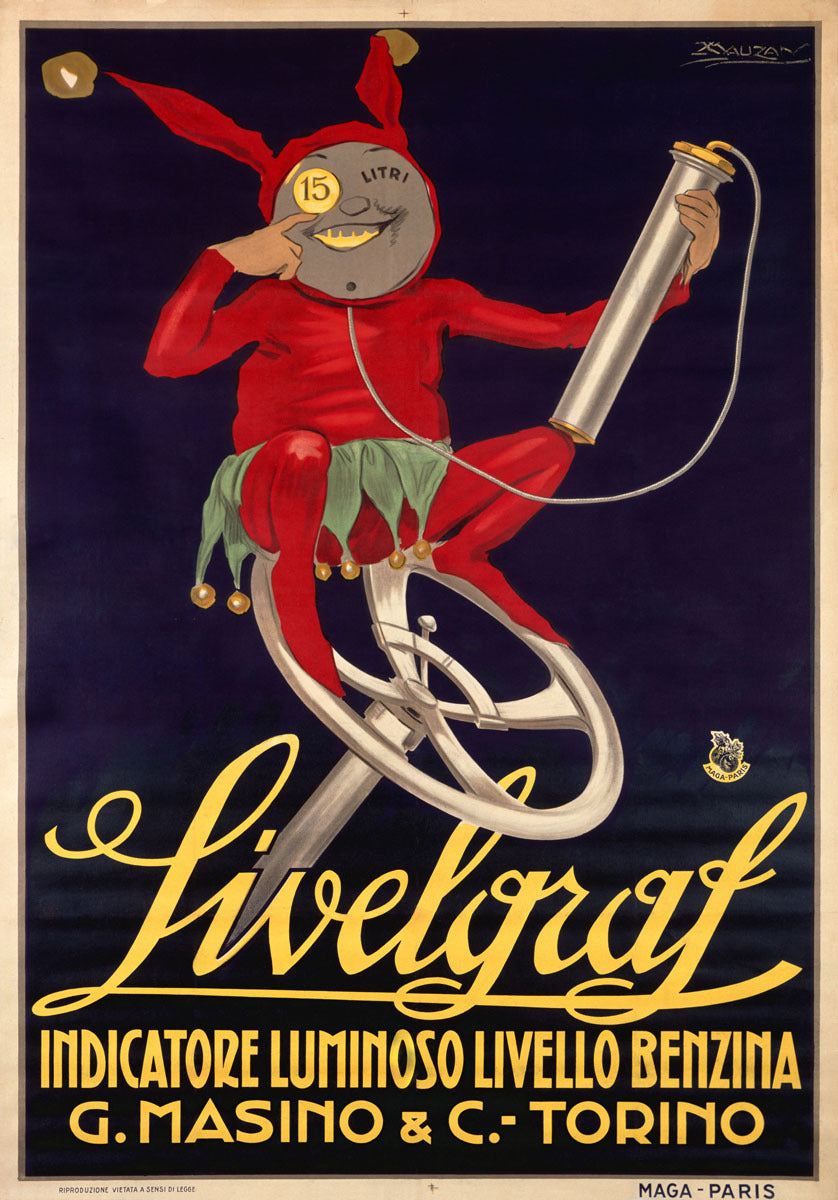 Livelgraf Auto Gas Gauge Poster 0000-1354