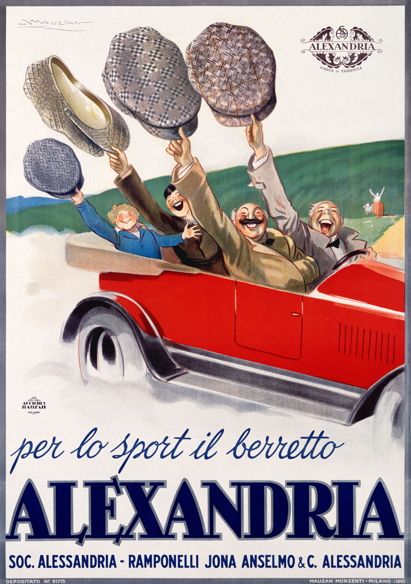 Alexandria Berretto Auto Sports Hat Poster 0000-1358