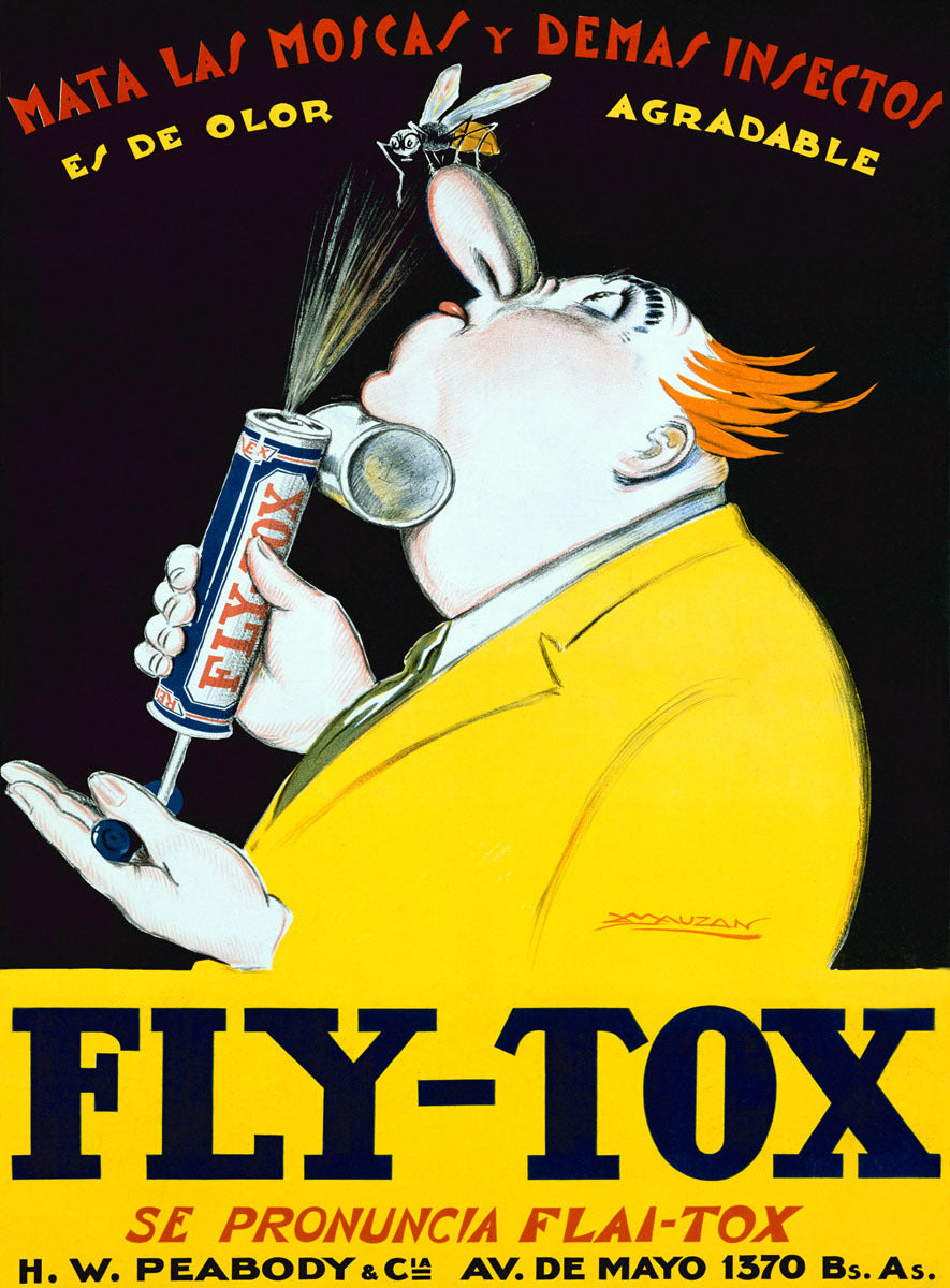 Fly Tox Insectiside Poster 0000-1368