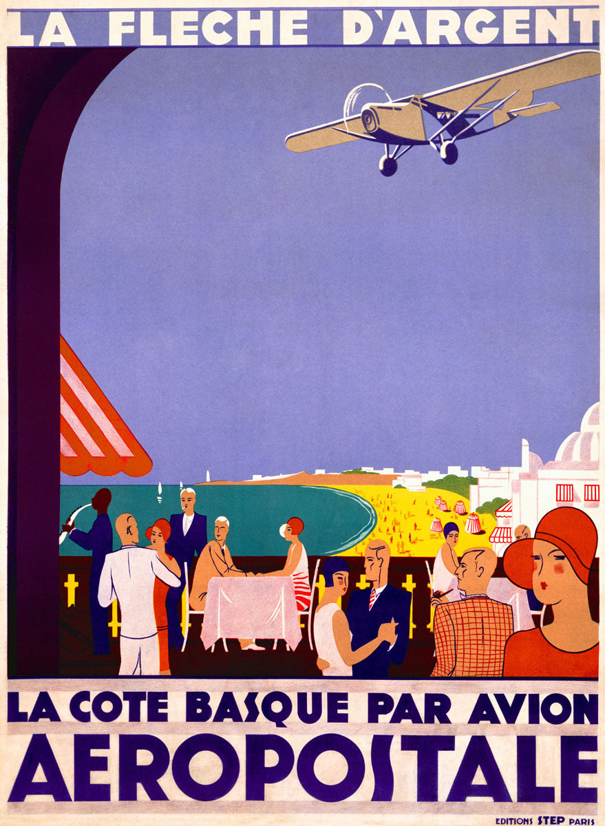 French Aeropostale Aviation Poster 0000-1376