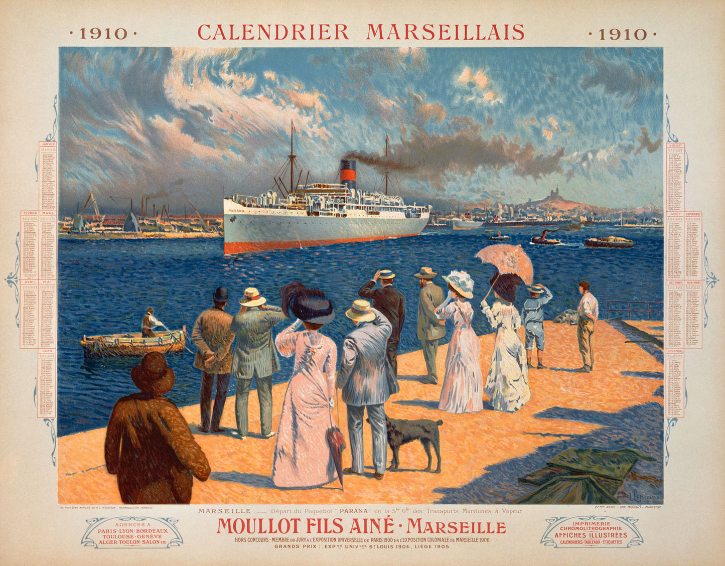 Moullot Fils/Calendrier Marseillais 0000-1392