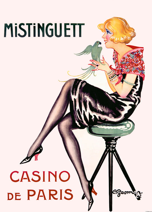 Mistinguett Casino Paris Parrot Poster 0000-1438