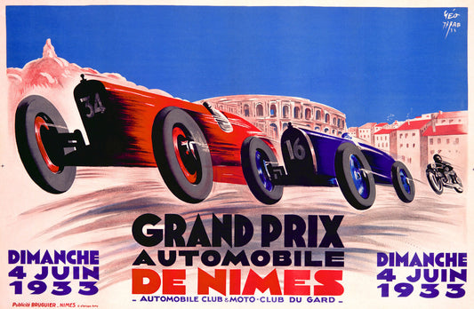 1933 Grand Prix de Nimes Poster 0000-1440