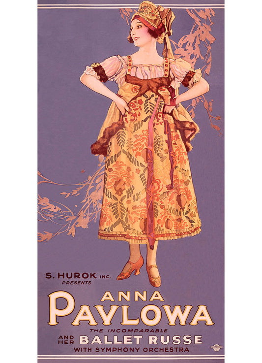 Ballet Russe Poster with Anna Pavlova 0000-6158