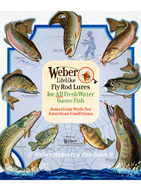 Weber Fly Rod Fishing Lures Poster 0000-6270