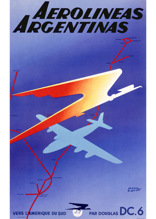 Argentina Airlines Poster 0000-6355