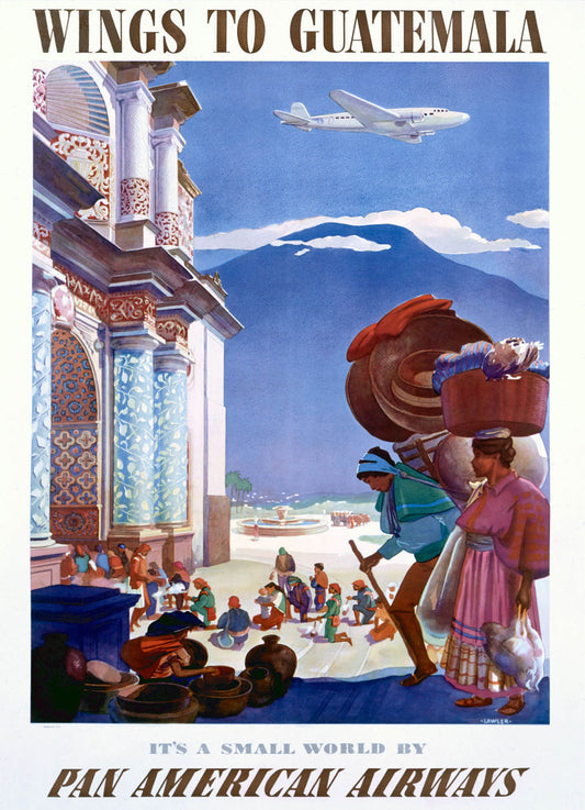 Pan American Airlines to Guatemala Poster 0000-6403