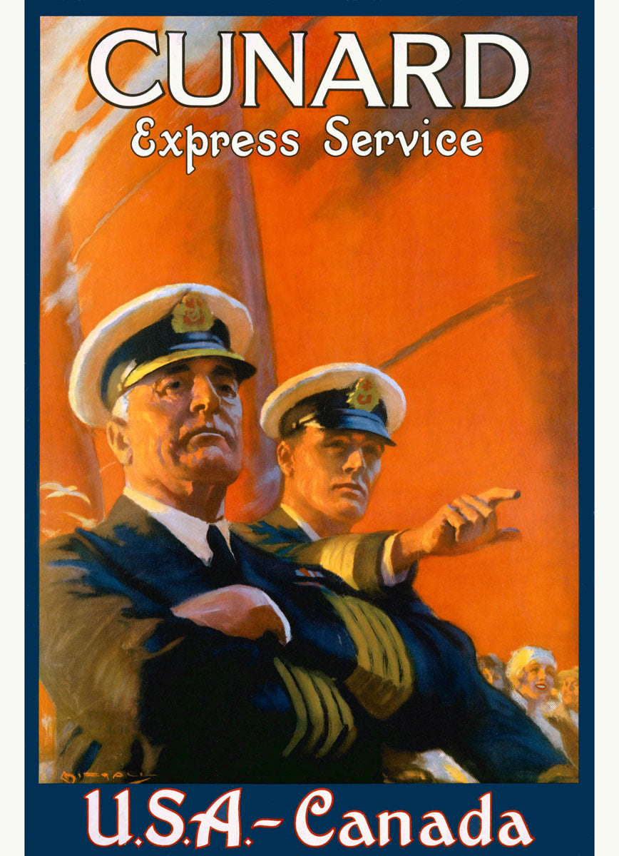 Cunard Ocean Line Express Service Poster 0000-6425