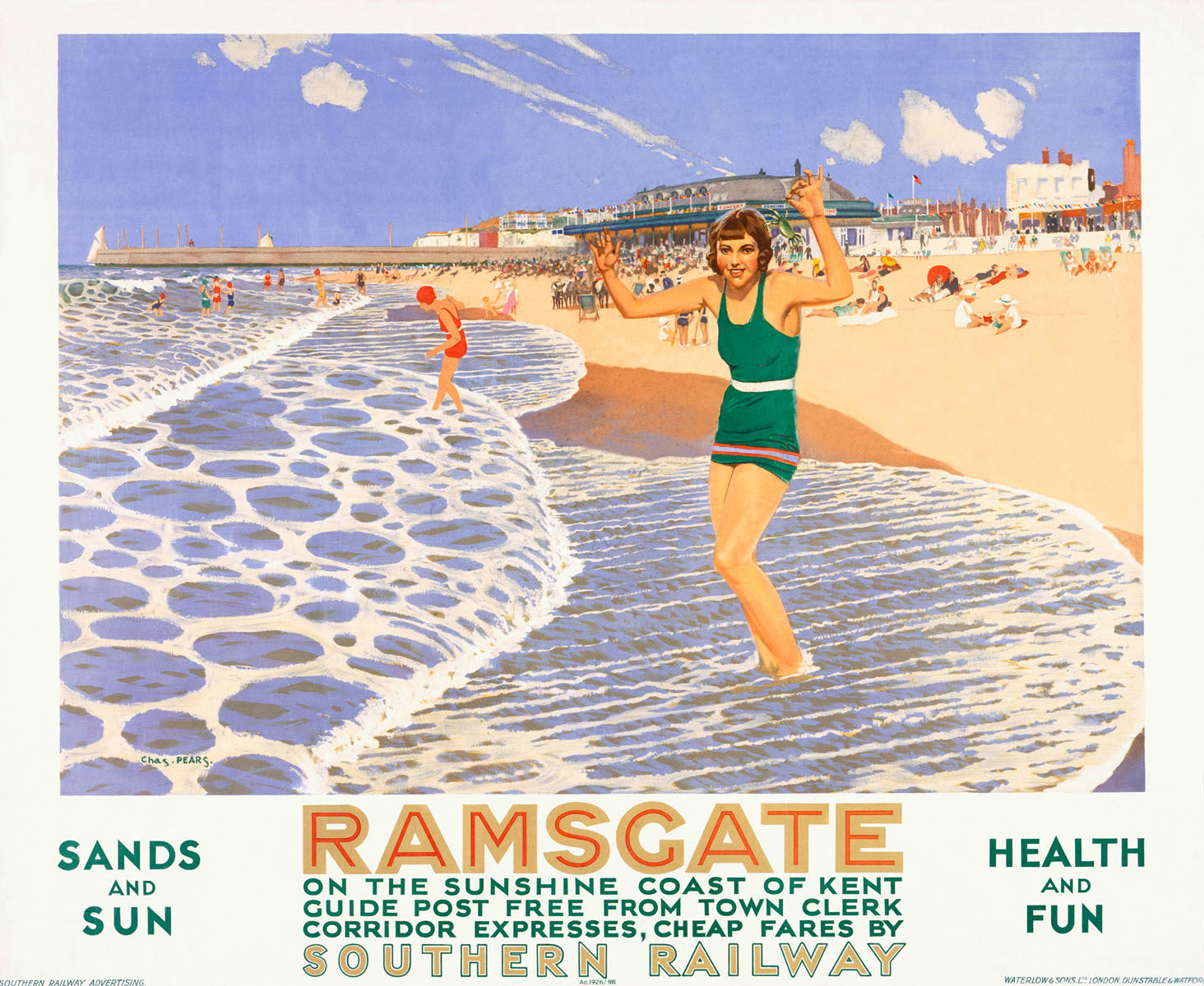 Southern Railway Ramsgate Beach Poster 0000-6454