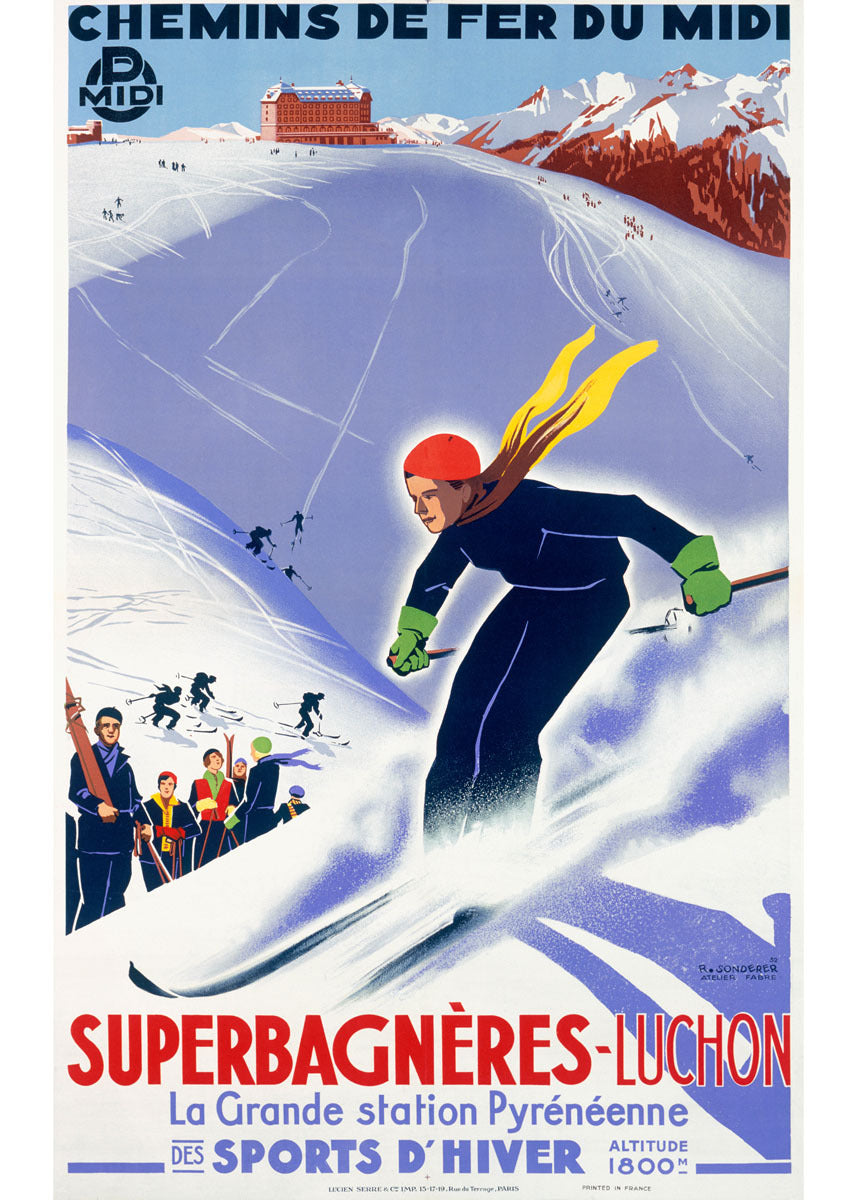 Snow Ski Luncheon Special Poster 0000-6469