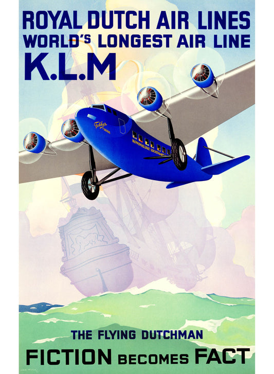 KLM Royal Dutch Airlines Poster 0000-6493