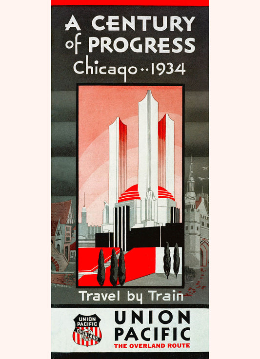 1934 Union Pacific Chicago Progress Poster 0000-6572