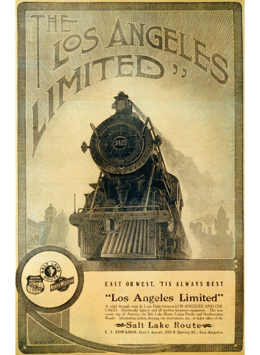 Union Pacific Los Angeles Locomotive Poster 0000-6591