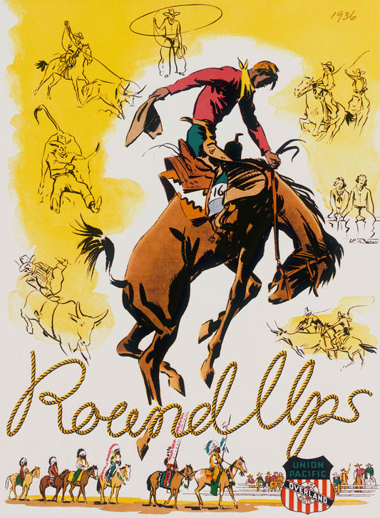 Union Pacific Rodeo Round Up Poster 0000-6595