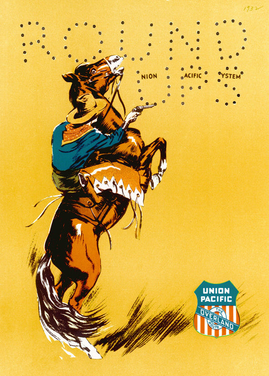 Union Pacific Horse Round Up Poster 0000-6596