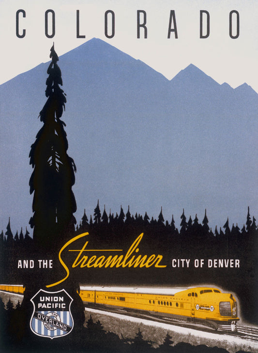 Union Pacific Steamliner Colorado Poster 0000-6597