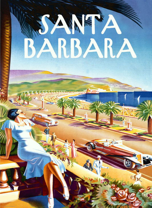 Santa Barbara Beach Resort Poster 0000-6658