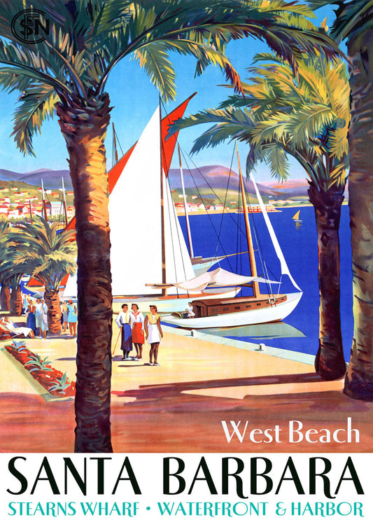 West Beach Santa Barbara Poster 0000-6662