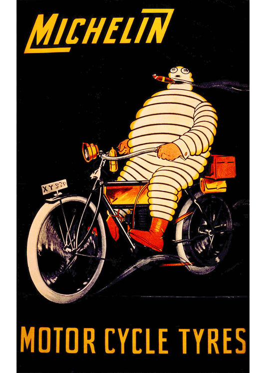 Michelin Bibendum Motorcycle Tire Poster 0000-6700