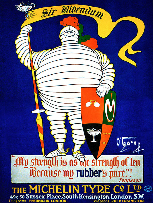 Sir Bibendum Michelin Tire Poster 0000-6705