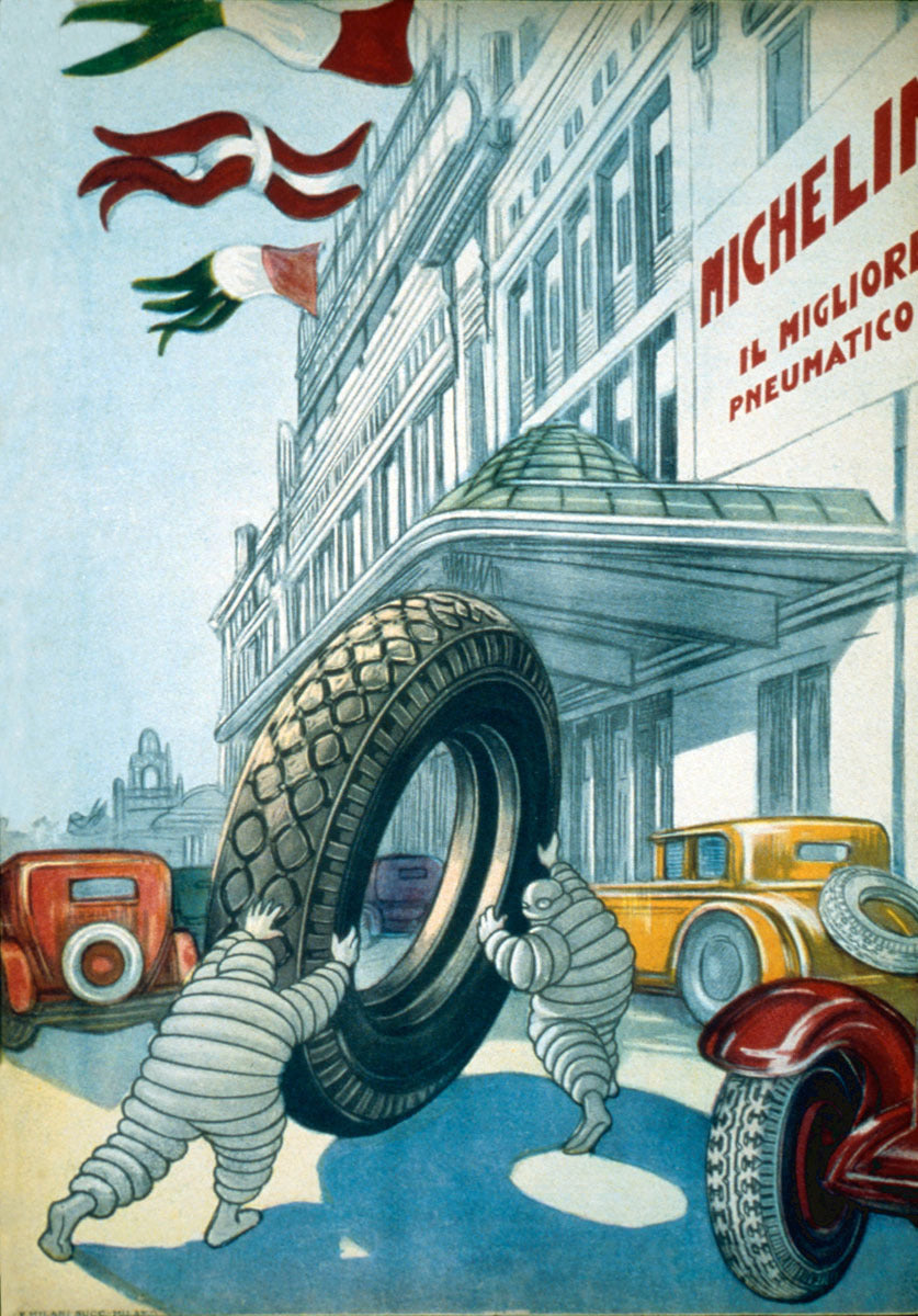 Italian Michelin Bibendum Tire Poster 0000-6744