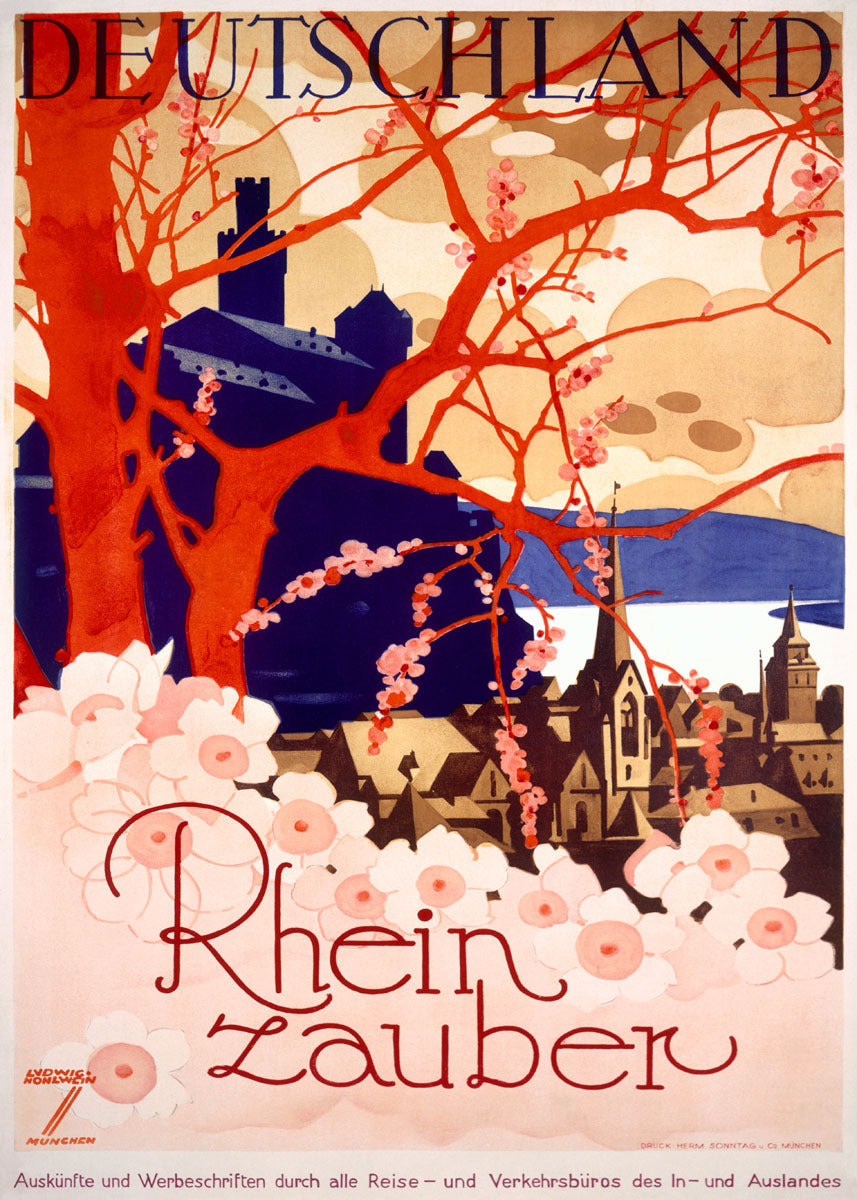 German Rhine River Magic Tour Poster 0000-6796