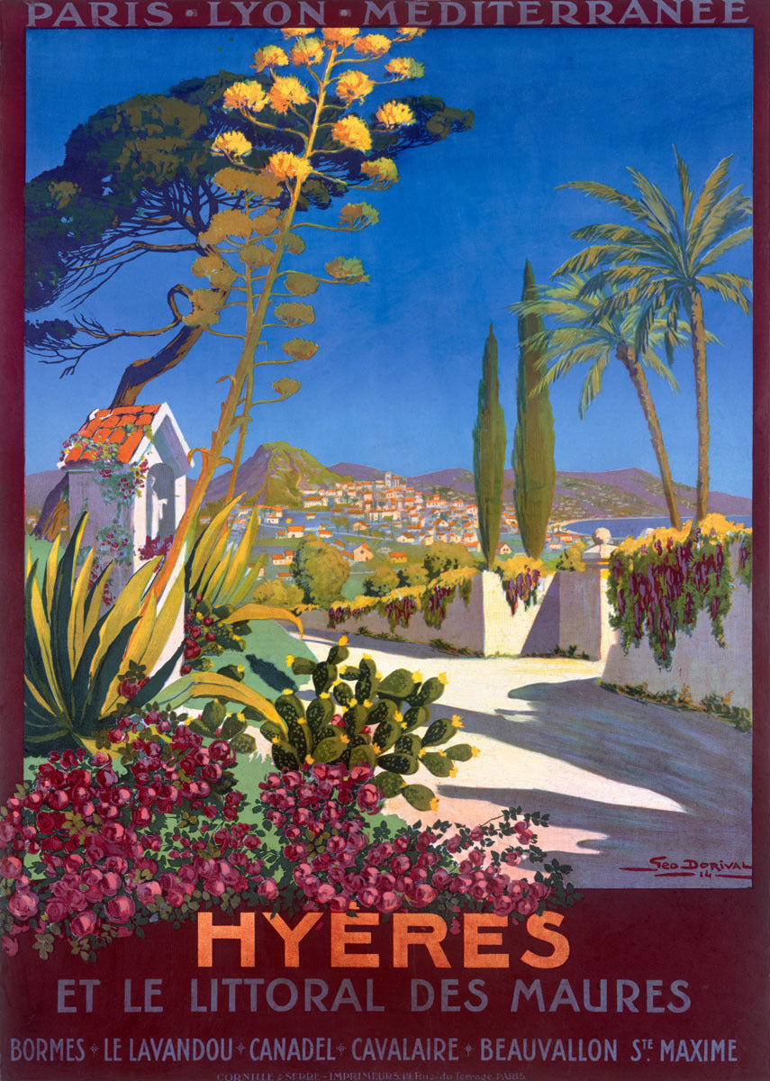 Hyeres French Riviera Beach Resort Poster 0000-6804