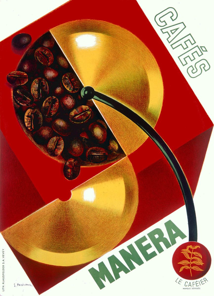 Cafe Manera Coffee Bean Poster 0000-6817