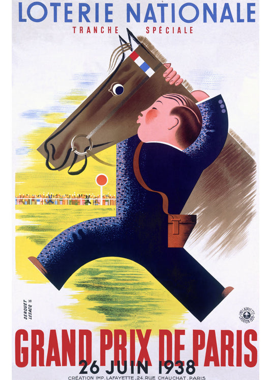 Grand Prix Horse Race Paris Poster 0000-6866