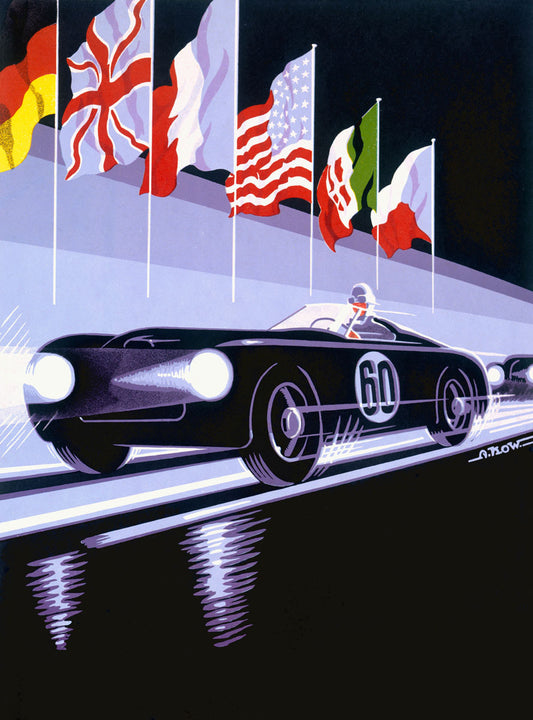 Panhard Automobile Le Mans Racing Poster 0000-6872