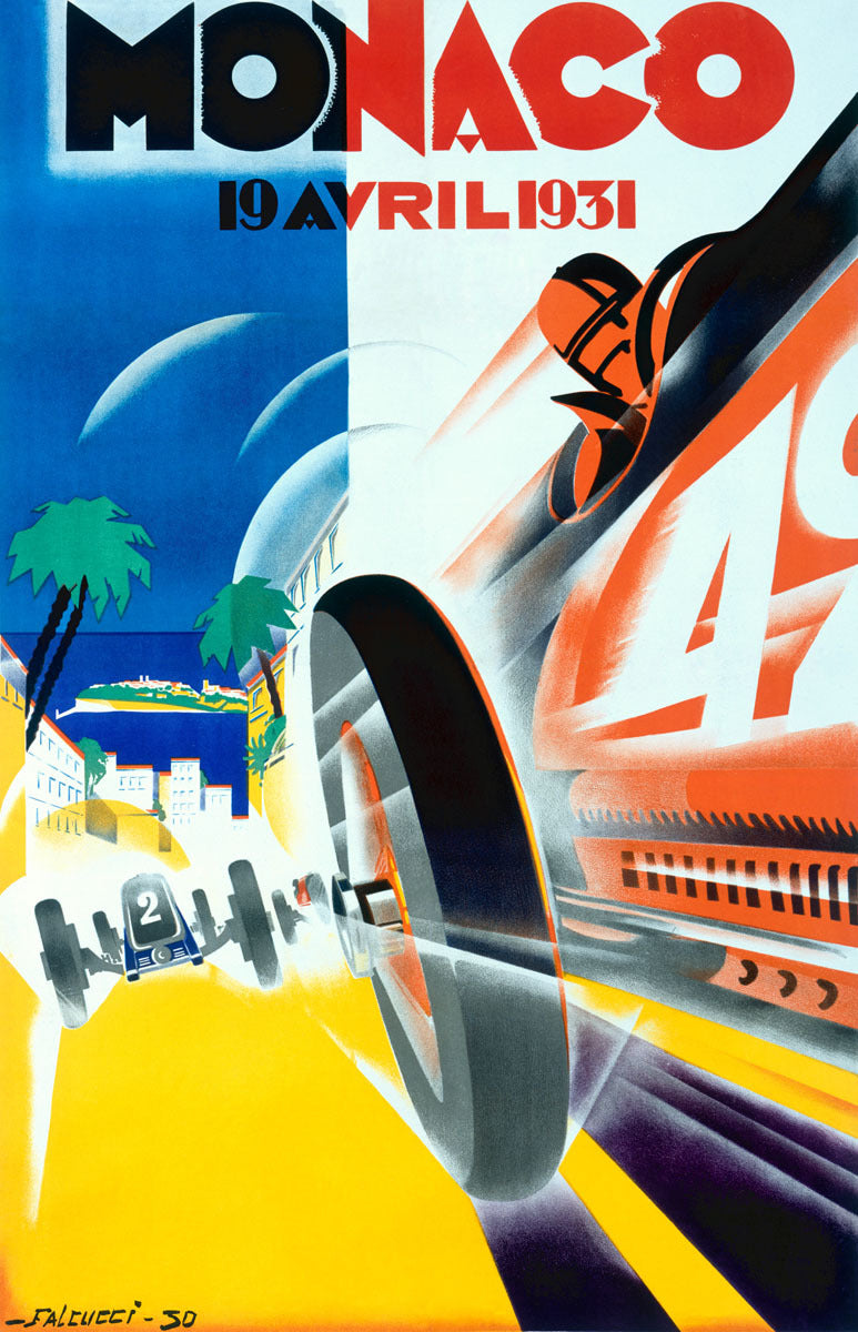 1931 Monaco Grand Prix Formula 1 Poster 0000-6891