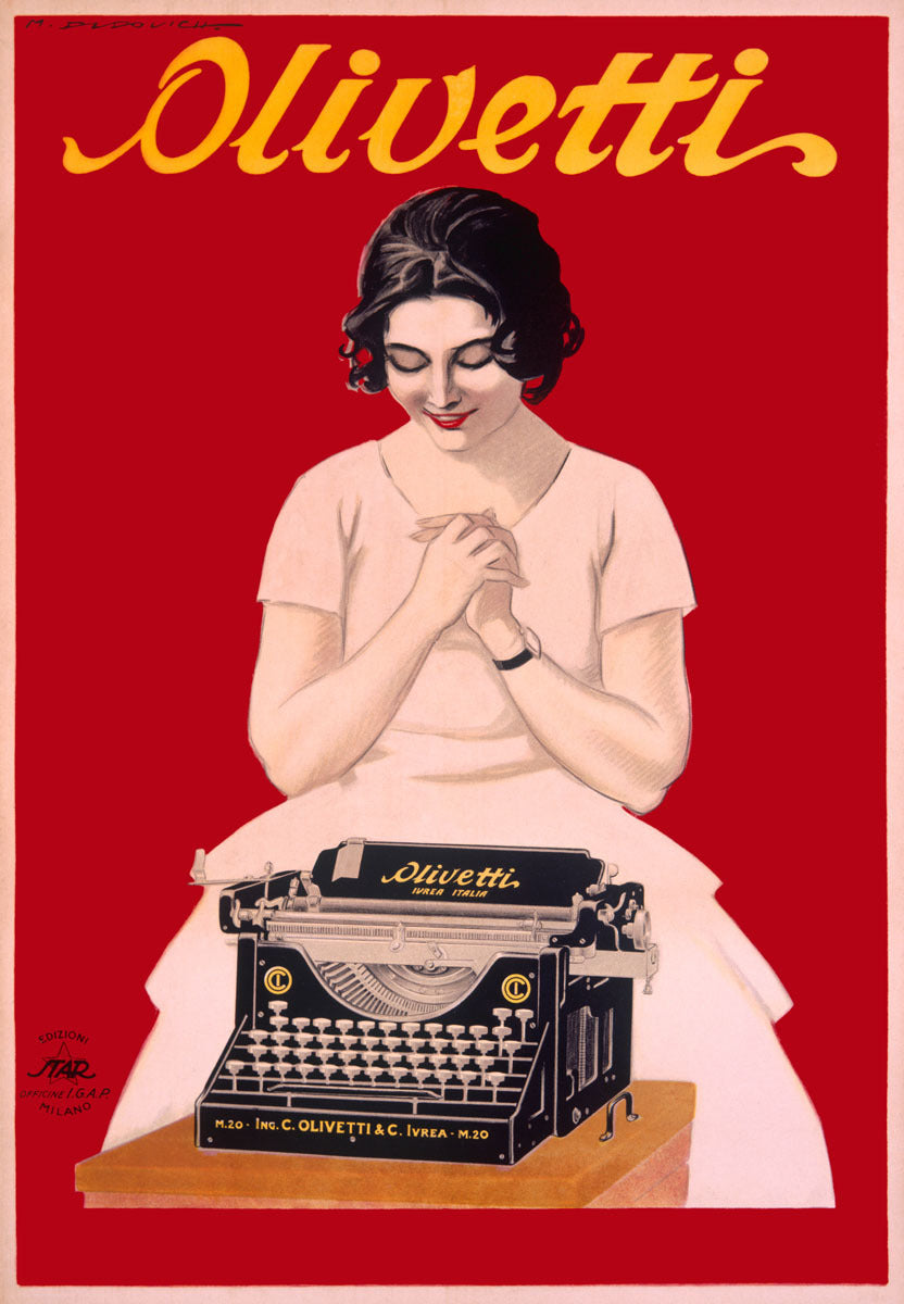 Olivetti Office Typewriter Poster 0000-6980