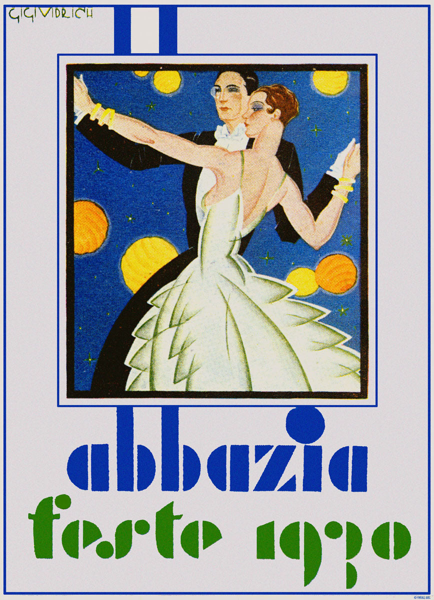 1930 Abbazia Fiesta Ball Poster 0000-8055