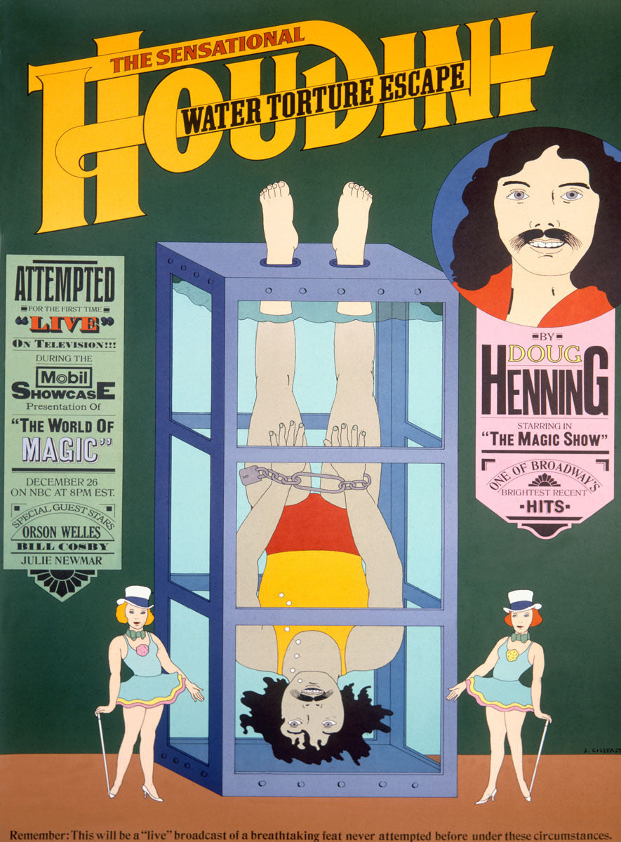 Houdini Water Torture Escape Poster 0000-8225