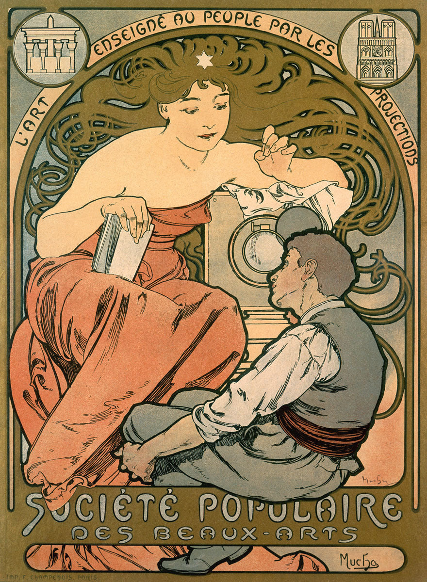 Mucha Magic Lantern Art Show Poster 0000-8229