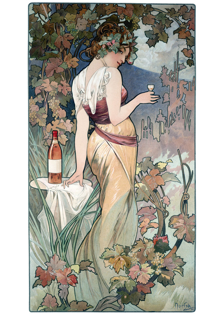 Mucha Nouveau Cognac Template Poster 0000-8301