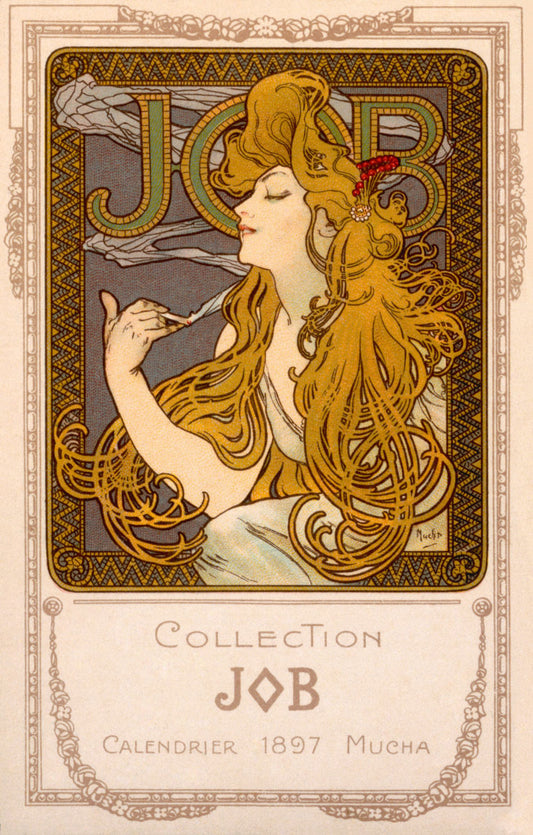 Mucha Nouveau Job Calendar Poster 0000-8475