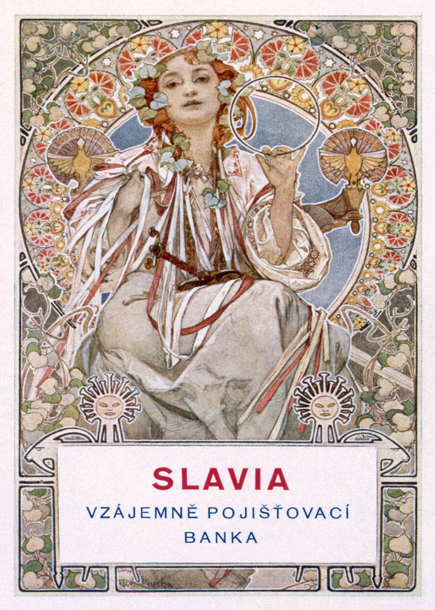 Mucha Nouveau Czech Bank Poster 0000-8476