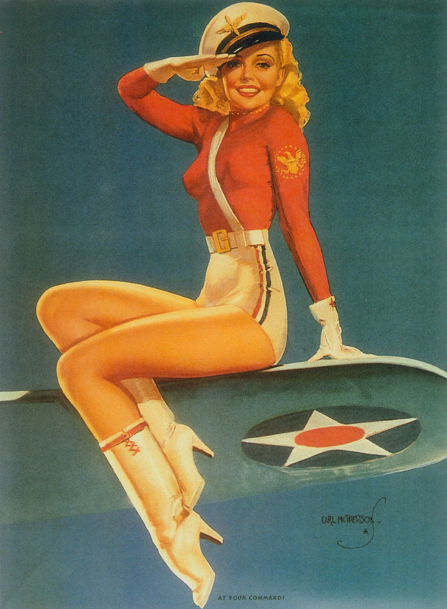 Army Air Force Pin Up Girl Poster 0000-8504