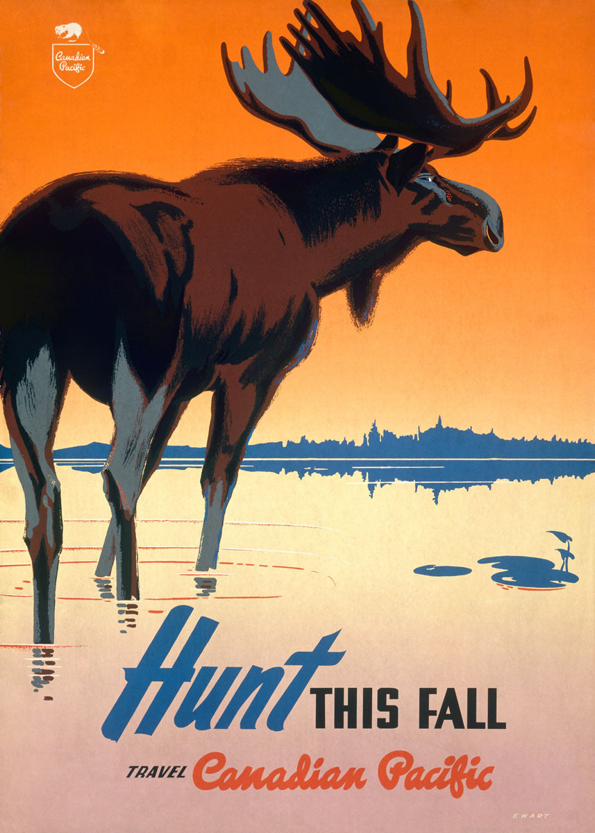 Canadian Pacific Hunt Big Game Poster 0000-8563