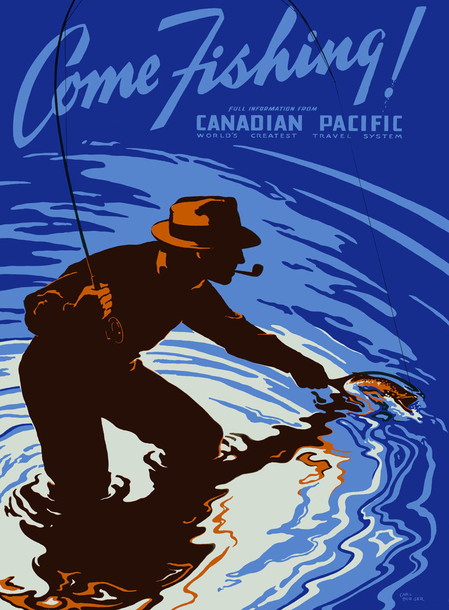 Canadian Pacific Fly Fishing Poster 0000-8564