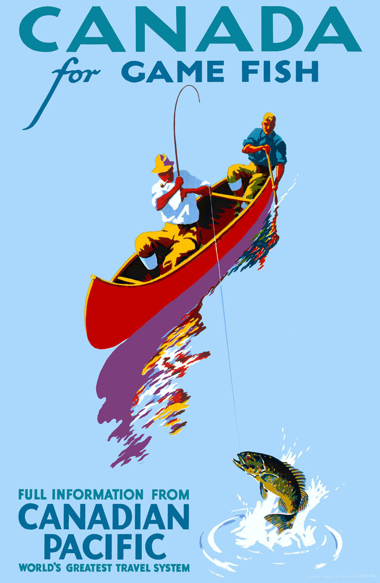 Canadian Pacific Game Fishing Poster 0000-8567