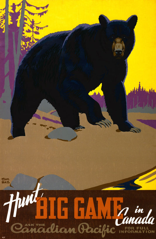 Canadian Pacific Hunt Big Game Poster 0000-8761