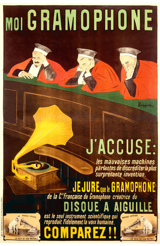 Leonetto Cappiello Moi Gramophone Vintage Poster 0000-9052