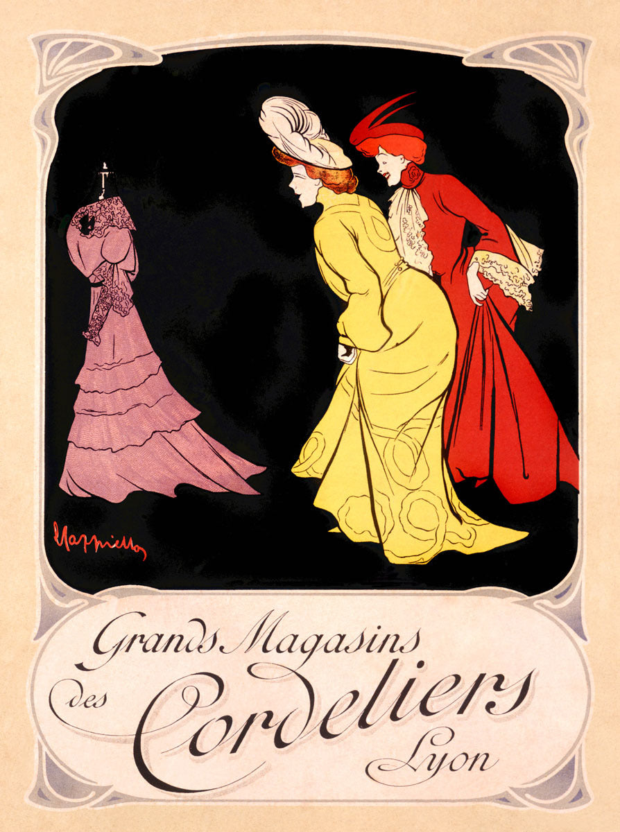 Grand Magasins Cordeliery Lyon Vintage Poster 0000-9053