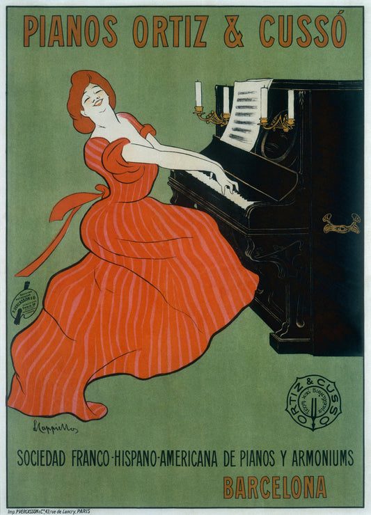 Leonetto Cappiello Pianos Ortiz & Cusso Poster 0000-9073