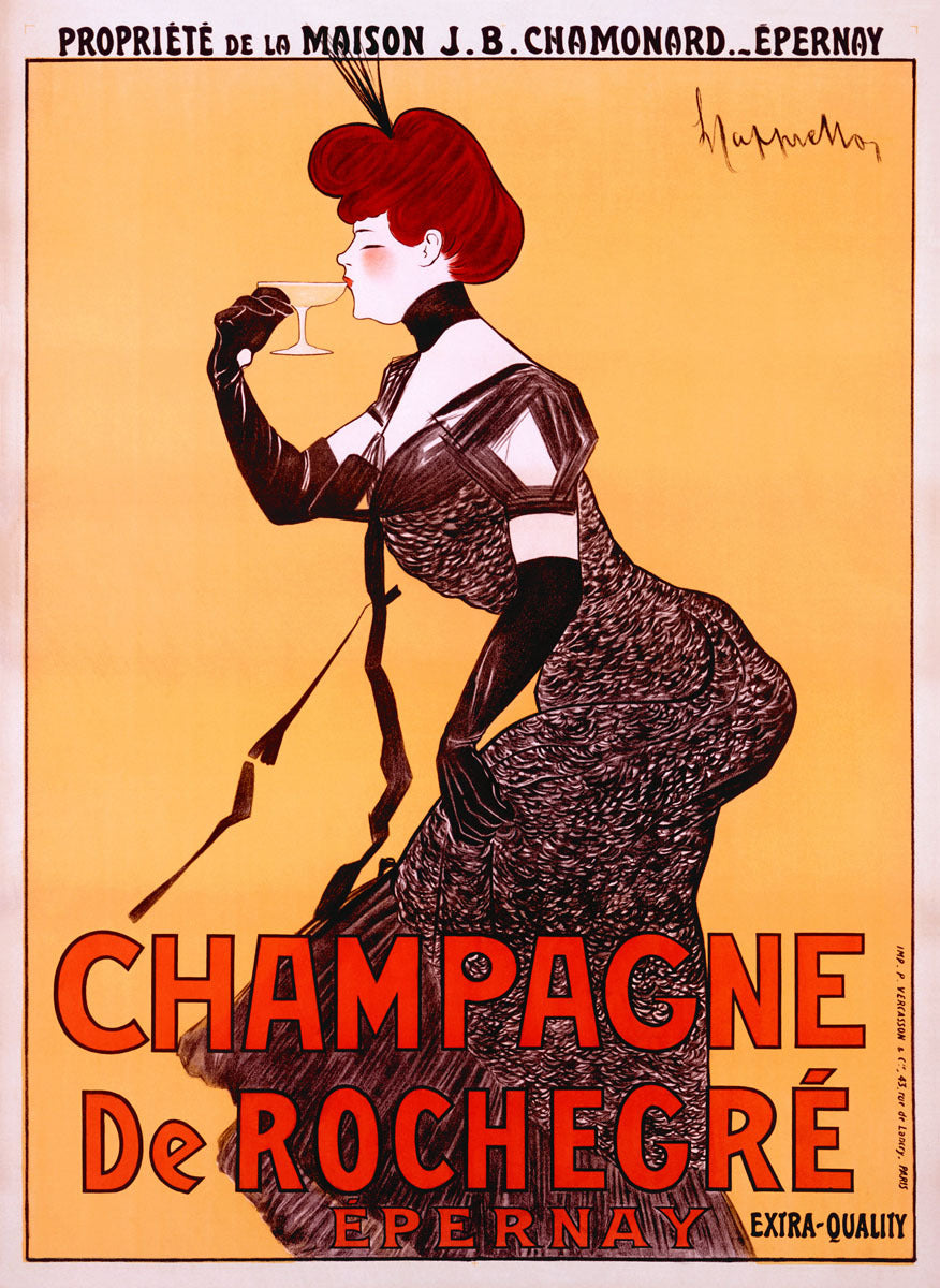 Leonetto Cappiello Champagne de Rochegre Poster 0000-9084