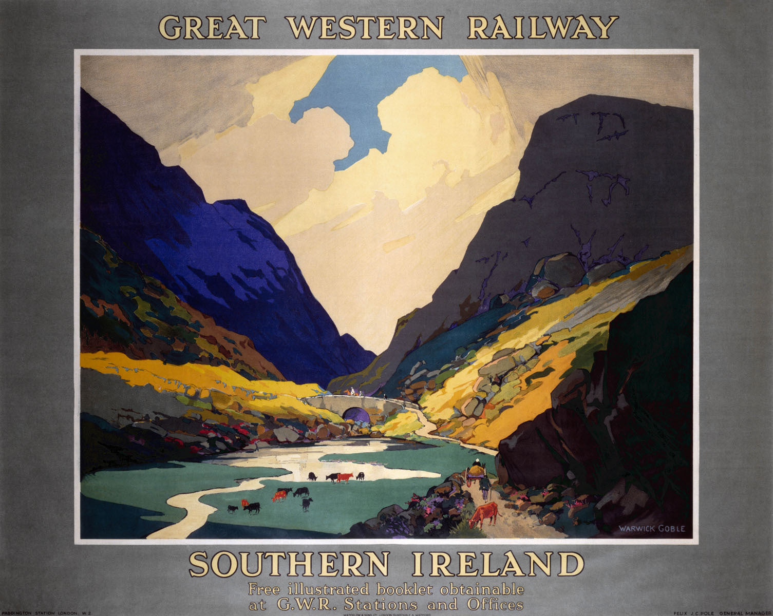 Southern Ireland, GWR poster, 1923-1947. 0001-3080