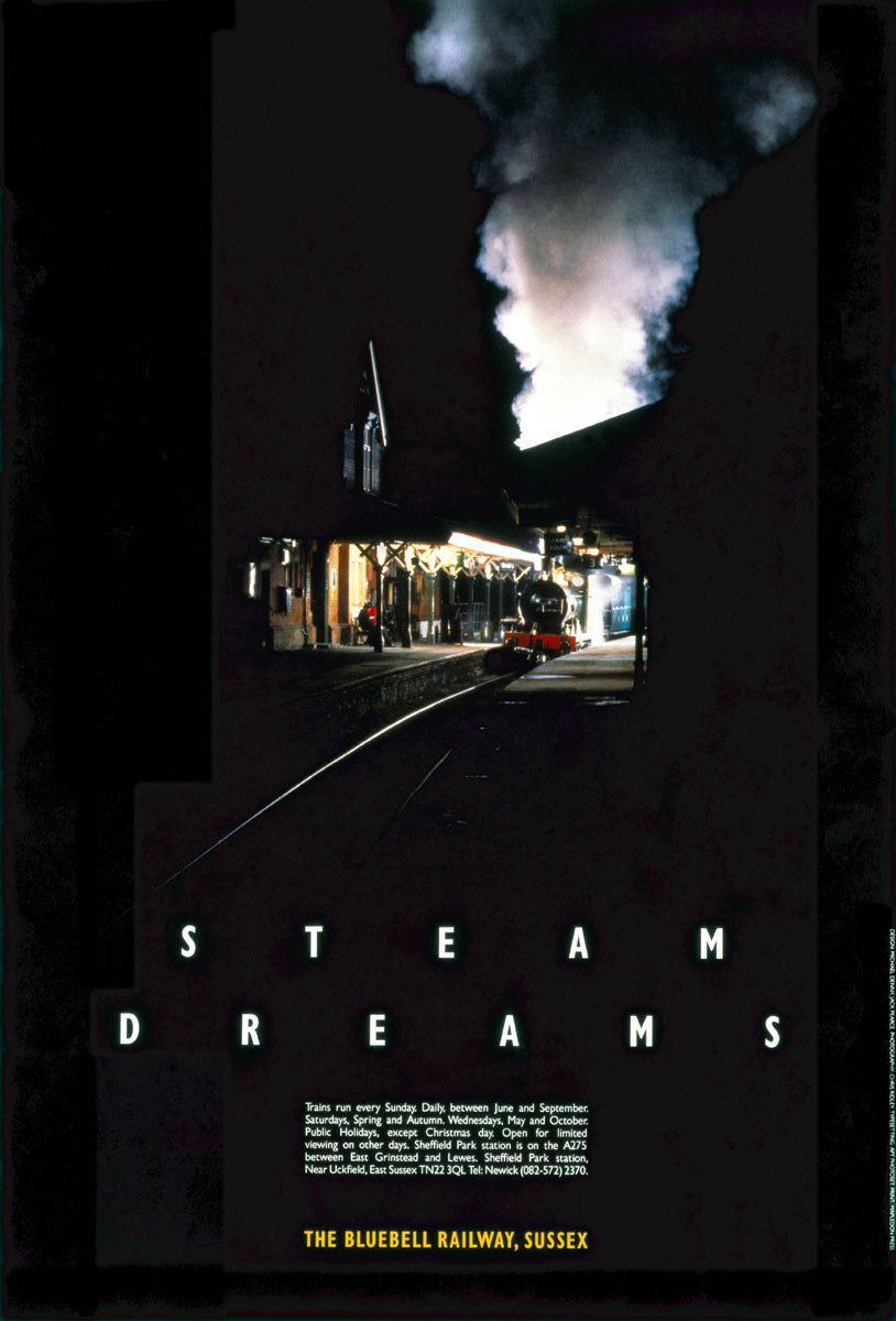 Bluebell Railway poster. Steam Dreams, 1990. 0001-3082