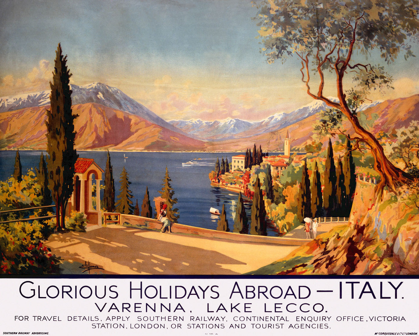 Holidays Abroad - Italy SR poster, 1928. 0001-3083